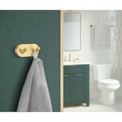 Smedbo Towel Hooks Wall Mounted Storage Non-Rust Brass Core