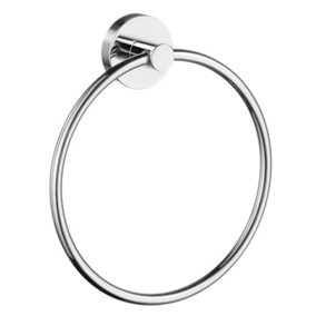 Smedbo Towel Ring Wall Mounted Bathroom Storage Non Rust Brass