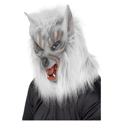 Smiffys Unisex Adult Wolf Mask Grey (One Size)