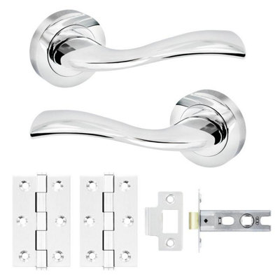 Smiths Architectural Aria Latch Handle Silver (52mm)