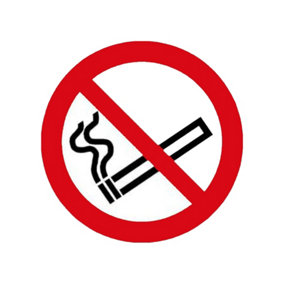 Smiths Architectural No Smoking Sign White/Red/Black (100mm x 100mm)