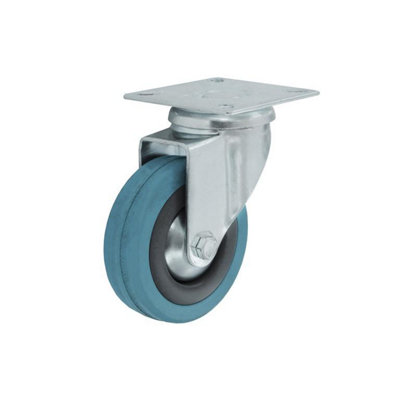 Smiths Ironmongery Swivel Castor Blue/Silver (One Size)