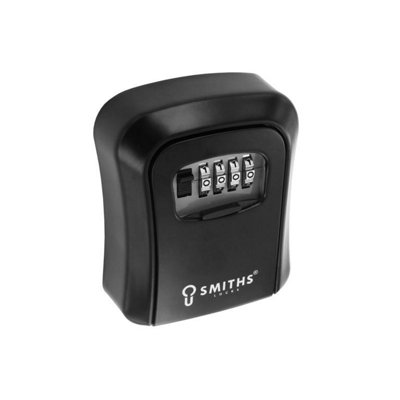 Smiths Locks 4 Digit Key Safe Black (115mm x 95mm)