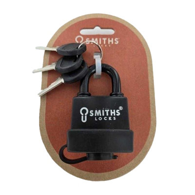 Smiths Locks Keyed Padlock Black (40mm)