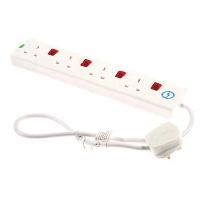 SMJ Extension Lead 240V 4-Way 13A Surge Protection Switched 0.75m Price Comparisons | Compare The Build