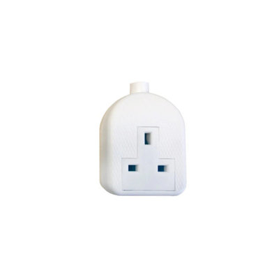 SMJ RTS1GW White Trailing Extension Socket 13A 1-Gang SMJRTS1GW