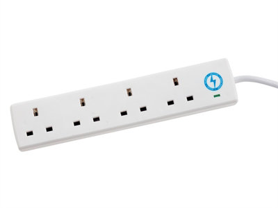 SMJ S4W2MP Extension Lead 240V 4-Way 13A Surge Protection 2m SMJS4W2MP Price Comparisons | Compare The Build