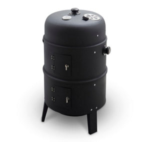 Smoker and Charcoal Grill Barbeque