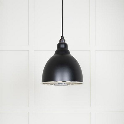 Smooth Nickel Brindley Pendant in Elan Black