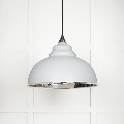 Smooth Nickel Harborne Pendant in Flock