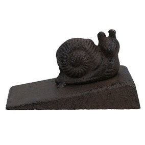 Snail Door Stop Cast Iron Metal Rustic Doorstop Wedge House Home Animal