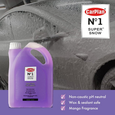 Snow Foam Car Shampoo Neutral pH Dirt Lift Thick Foam CarPlan No.1 Super 2L