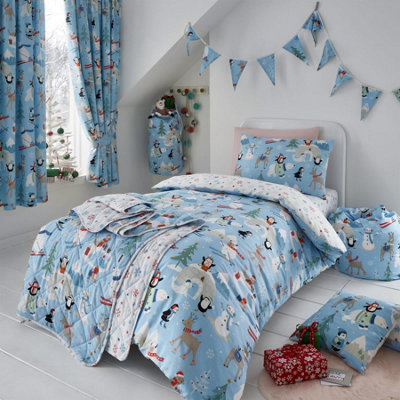 Snow Friends Christmas Bedding Xmas Duvet Cover Set