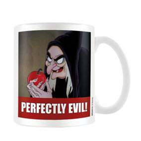 Snow White And The Seven Dwarfs Perfectly Evil Meme Mug White/Red/Black (One Size)