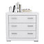 Snow White Modern Style 3 Drawer Chest of Drawers