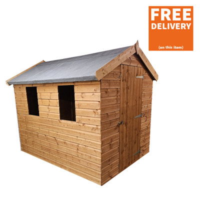 Snowdon Timber 8x6 ft T&G Apex Shed - Delivered & Erected