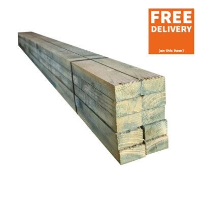 Snowdon Timber Factory Reject B25506T8 Treated Roofing Battens (L) 1.8m (W) 50mm (T) 25mm 10 Pack