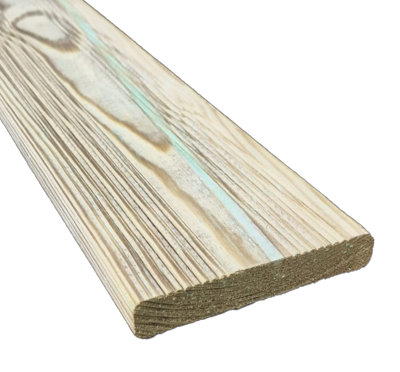 Snowdon Timber Factory Reject DB211208T10 Treated Decking Board (L) 2.4m (W) 120mm (T) 21mm 10 Pack