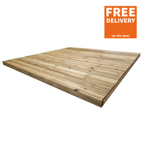 Snowdon Timber Factory Reject DK11088 Treated Value Decking Kit (H) 110mm (L) 2.4m (W) 2.4m
