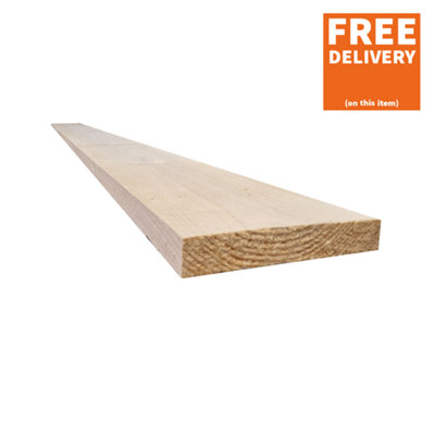 Snowdon Timber Factory Reject SB362256T2 Unbanded Scaffold Board (L) 1.95m (W) 225mm (T) 36mm 2 Pack