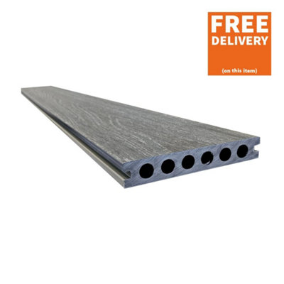 Snowdon Timber Garden DB2314312 HD Dual Carbon/Antique Composite Decking Board (L) 3.6m (W) 143mm (T) 23mm 4 Pack