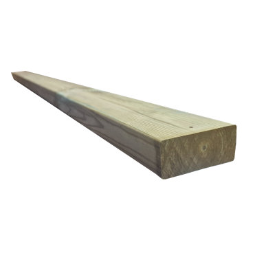 Snowdon Timber Garden DJ428T2 Treated 4"x 2" CLS Decking Joist (L) 2.4m (W) 89mm (T) 38mm 2 Pack