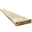 Snowdon Timber Garden DP281208T20 Treated Decking Board (L) 2.4m (W) 120mm (T) 28mm 20 Pack