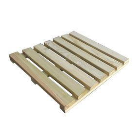 Snowdon Timber Garden DT35404010 Treated Deck Tile (L) 40cm (W) 40cm (T) 35mm 25 Pack