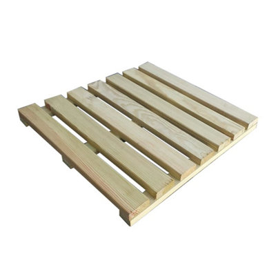 Snowdon Timber Garden DT35404010 Treated Deck Tile (L) 40cm (W) 40cm (T) 35mm