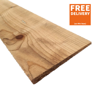 Snowdon Timber Garden FE111255T10 Feather Edge Fence Board Treated (L) 1.5m (W) 125mm (T) 11mm 10 PK