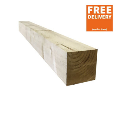 Snowdon Timber Garden FP4410 Treated 4"x 4" Fence Post (H) 3.0m (W) 100mm