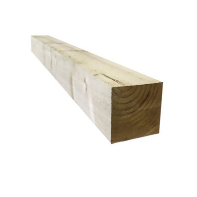 Snowdon Timber Garden FP448 Treated 4x4" Fence Post (H) 2.4m (W) 100mm