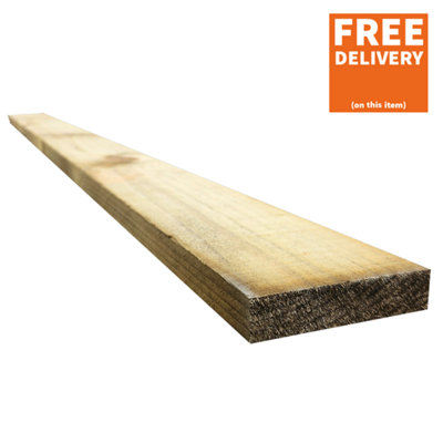 Snowdon Timber Garden T418T5 Treated 4"x 1" Timber (L) 2.4m (W) 100mm (T) 22mm 5 Pack