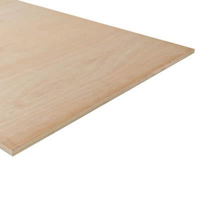 Snowdon Timber Hardwood Ply (T) 12mm (W) 607mm (L) 1220mm - Pack of 6