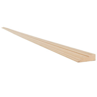 Snowdon Timber Light Hardwood Barrel Moulding (L) 2.4m (W) 34mm (T ...