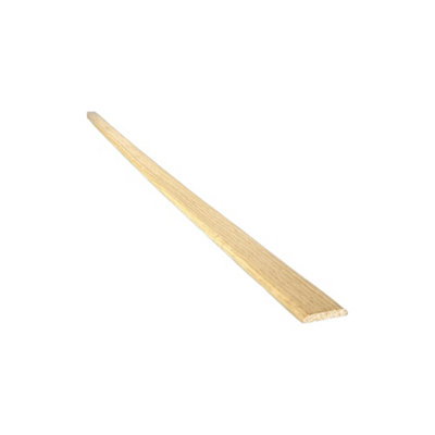 Snowdon Timber MD4218 Hardwood White Oak D-Shape Moulding (L) 2.4m (W) 21mm (T) 4mm 5 Pack