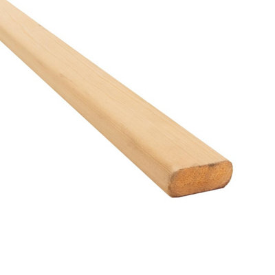 Snowdon Timber Pine Rounded Stripwood Moulding (T) 15mm (W) 36mm (L) 2400mm