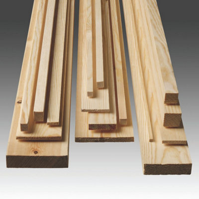 Snowdon Timber Pine Stripwood Moulding (T) 12mm (W) 68mm (L) 900mm ...