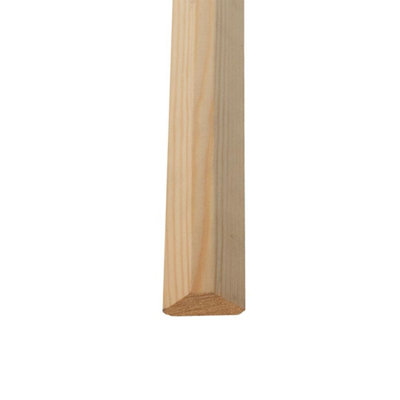 Snowdon Timber Pine Triangle Bead Moulding (L) 2.4m (W) 20mm (T) 20mm 5 ...