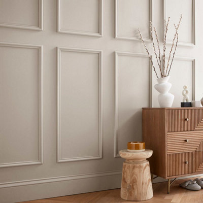 Snowdon Timber Primed Pine Wall Panel Kit (T) 32mm (W) 420mm (L) 1000mm ...