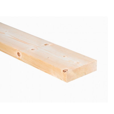 Snowdon Timber Rough Sawn Softwood Timber (T) 47mm (W) 100mm (L) 2.4m ...