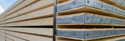 Snowdon Timber SB36225132 Banded Scaffold Board (L) 3.9m (W) 225mm (T) 36mm 2 Pack