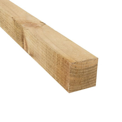Snowdon Timber Treated 2x2" Timber Post (T) 47mm (W) 50mm (H) 2.4m - Pack of 10