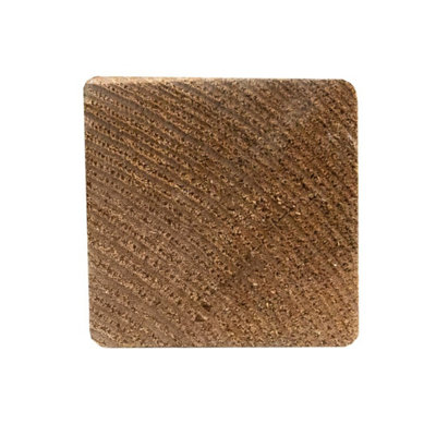 Snowdon Timber Treated 3x3" Eased Edge Fence Post (T) 70mm (W) 70mm (L ...