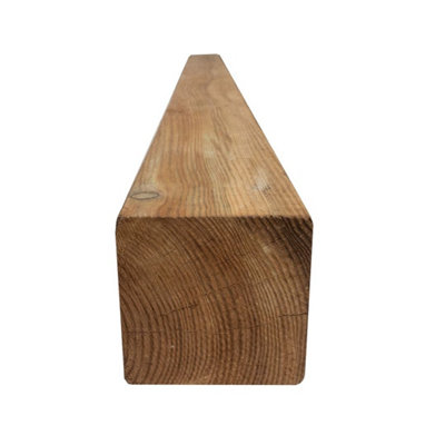 Snowdon Timber Treated 4x4" Eased Edge Fence Post (T) 90mm (W) 90mm (L ...