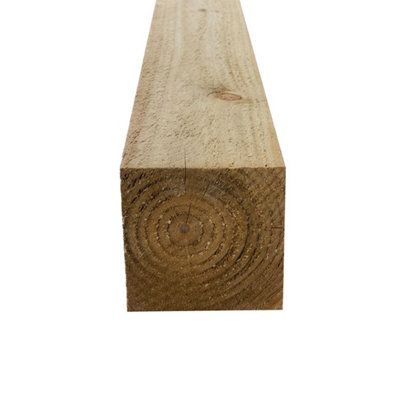 Snowdon Timber Treated 4x4" Fence Post (W) 100mm (H) 2.4m - Pack of 6