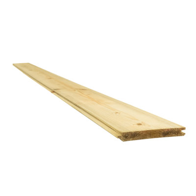 Snowdon Timber Treated Tongue and Groove Matchboard Cladding (T) 15mm ...