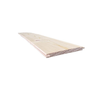 Snowdon Timber UM85968 T&G Untreated Antique Beaded Matchboard Cladding (L) 2.4m (W) 96mm (T) 8.5mm 10 Pack