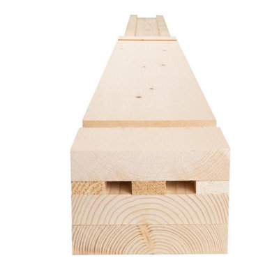 Snowdon Timber Whitewood Door Lining Set (H) 2.1m (W) 106mm (T) 27mm ...