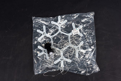 Snowflake Neon Effect Rope Light Silhouette Double Side 90 Warm White ...